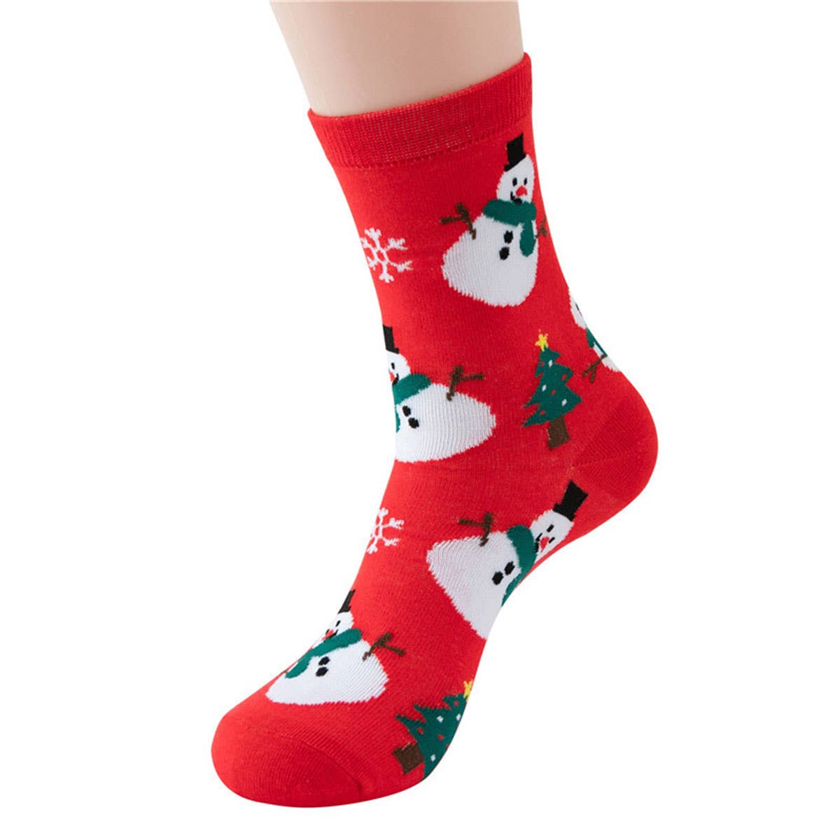 ACCITY - Wholesale Socks - Women's - SANTA CLAUS CUTE CHRISTMAS PATTERN CREW SOCKS_CWMS02033