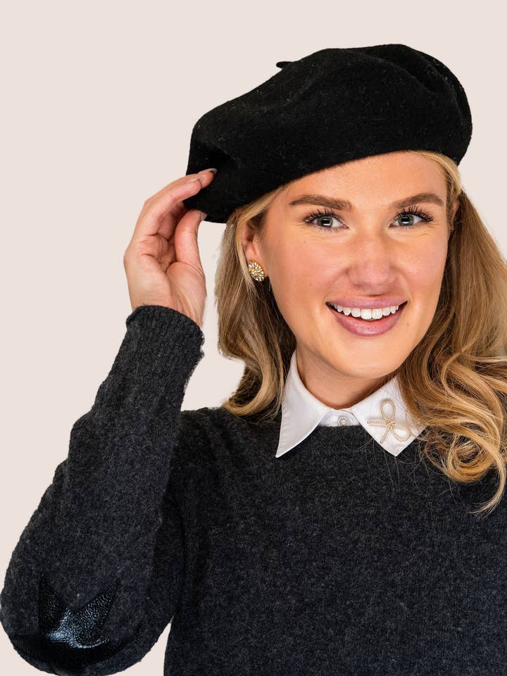 French Girl Wool Beret for wholesale by Violet & Brooks
