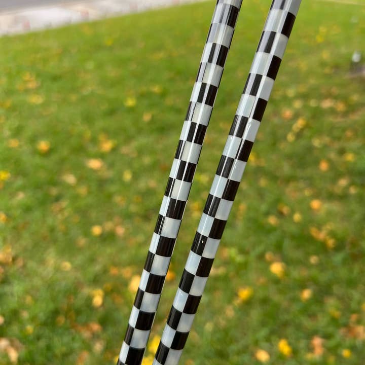 Clear Black Check Straw (40oz Tumbler) for wholesale by Olive Lane Accessories