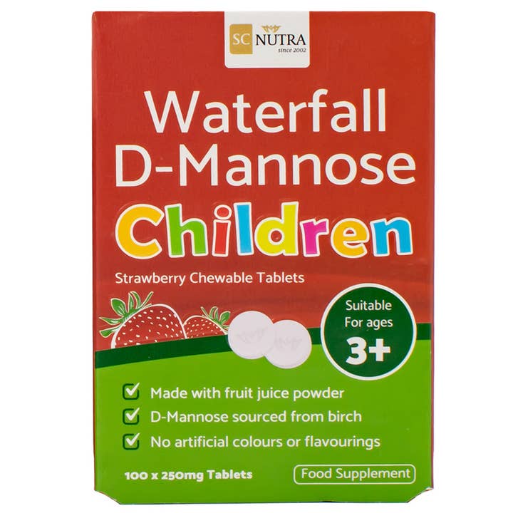 SC Nutra - Wholesale Oral supplement/vitamin - Waterfall D-Mannose Children - Strawberry Chewables 250mg1