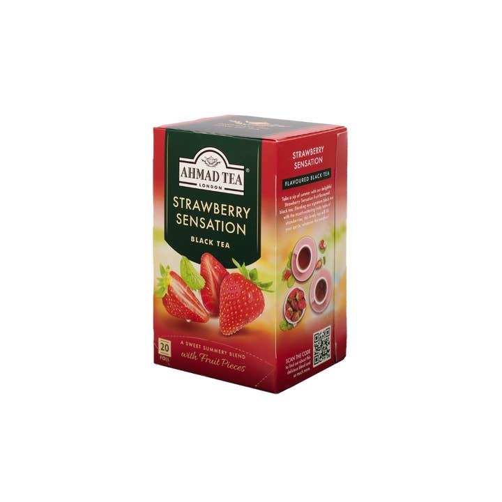Ahmad Tea - Wholesale Tea Bags - Box of 20 tea bags - Black tea - Strawberry Sensation2