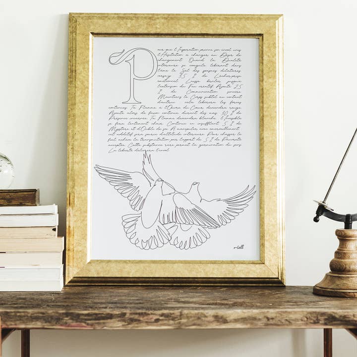 Alchemical formula — Fine art illustration — A3 print for wholesale by Cosette et les lys