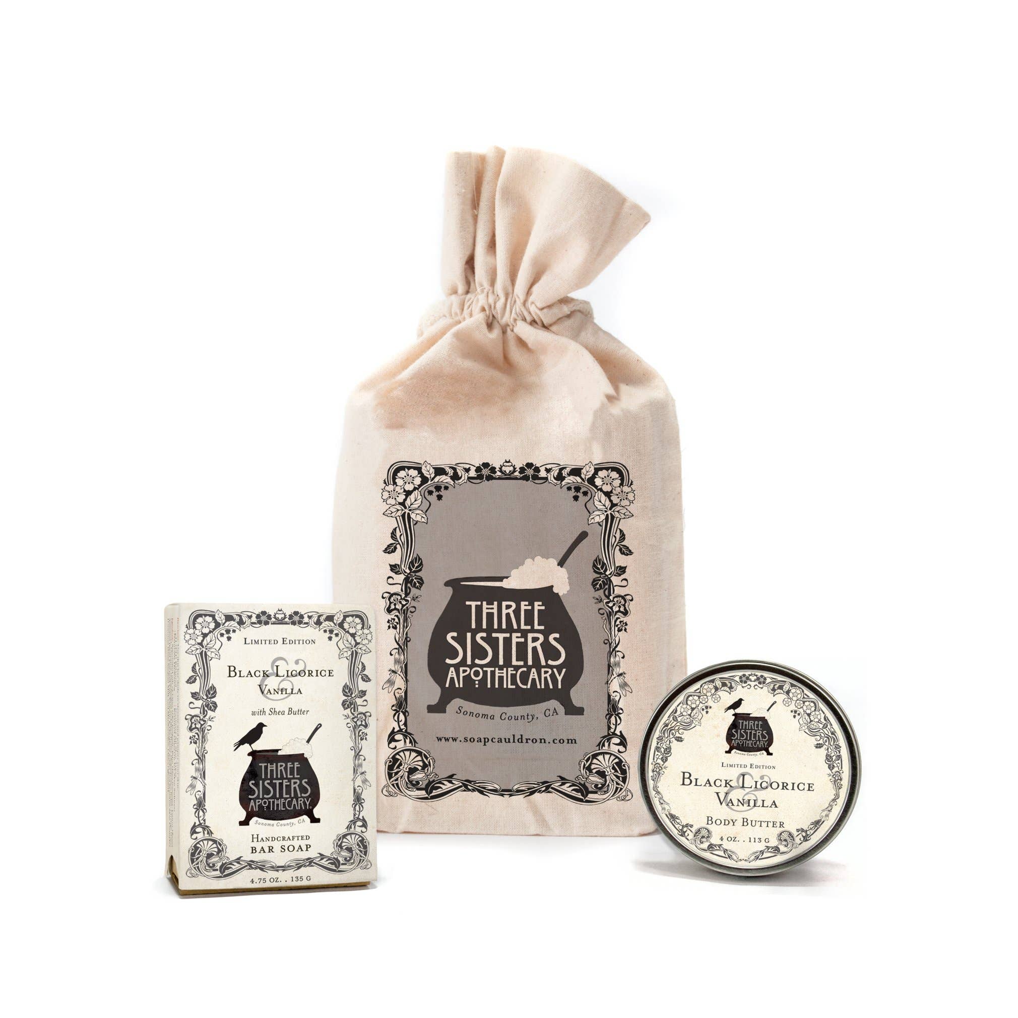 Soap Cauldron – wholesale Bad- och kroppsvårdsset – Muslin Presentset Tvål & Kroppssmör0