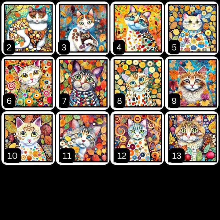 Magnets - Cat Gallery B for wholesale by Nimblepic