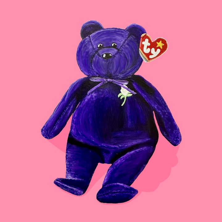 Audrey Gale + Art – wholesale Konsttryck – "Prinsessan Diana Beanie Baby" Konsttryck0
