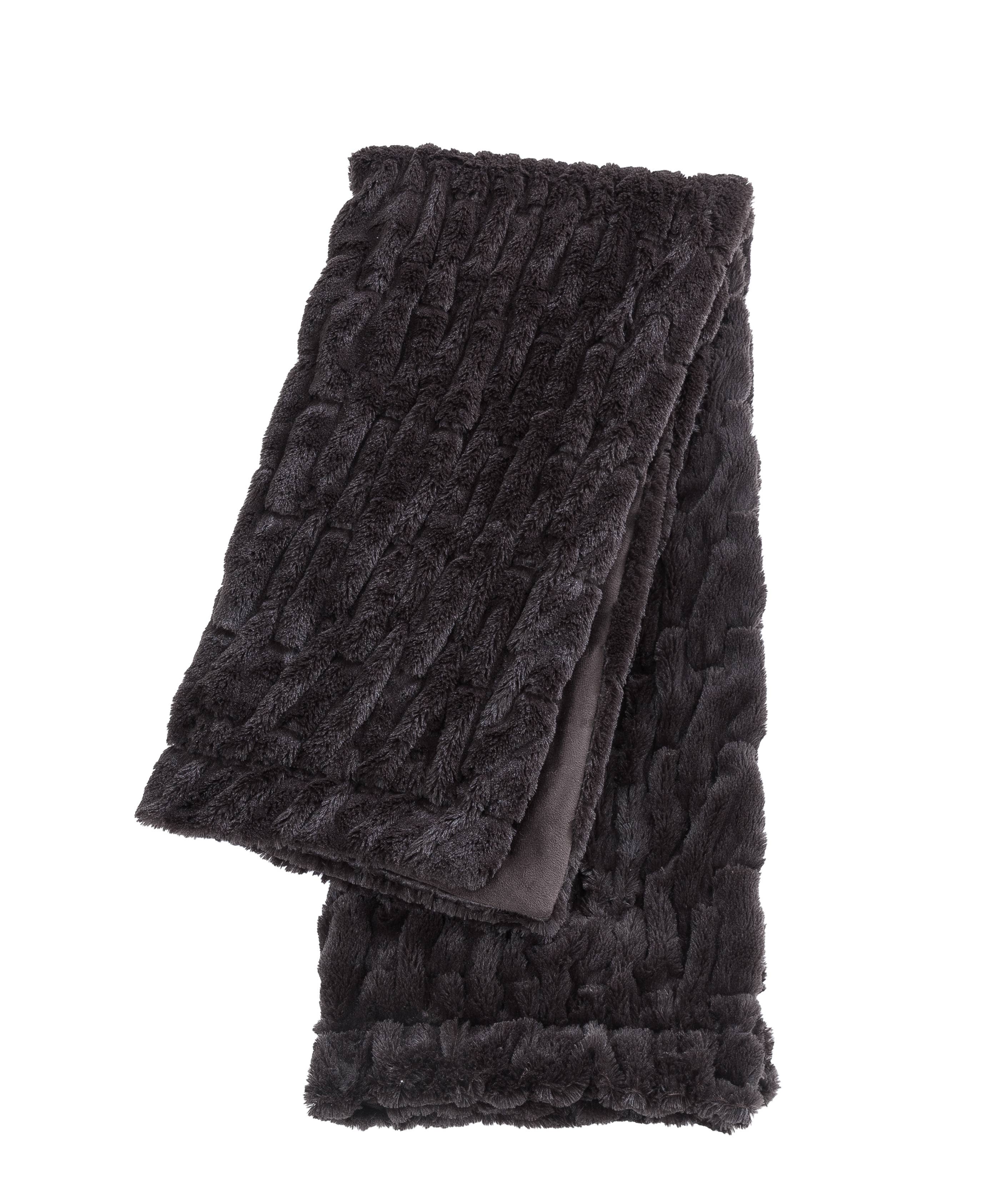 Peking Handicraft - Wholesale Throw Blanket - Faux Fur Throw - Chocolate by Laurel & Mayfair2