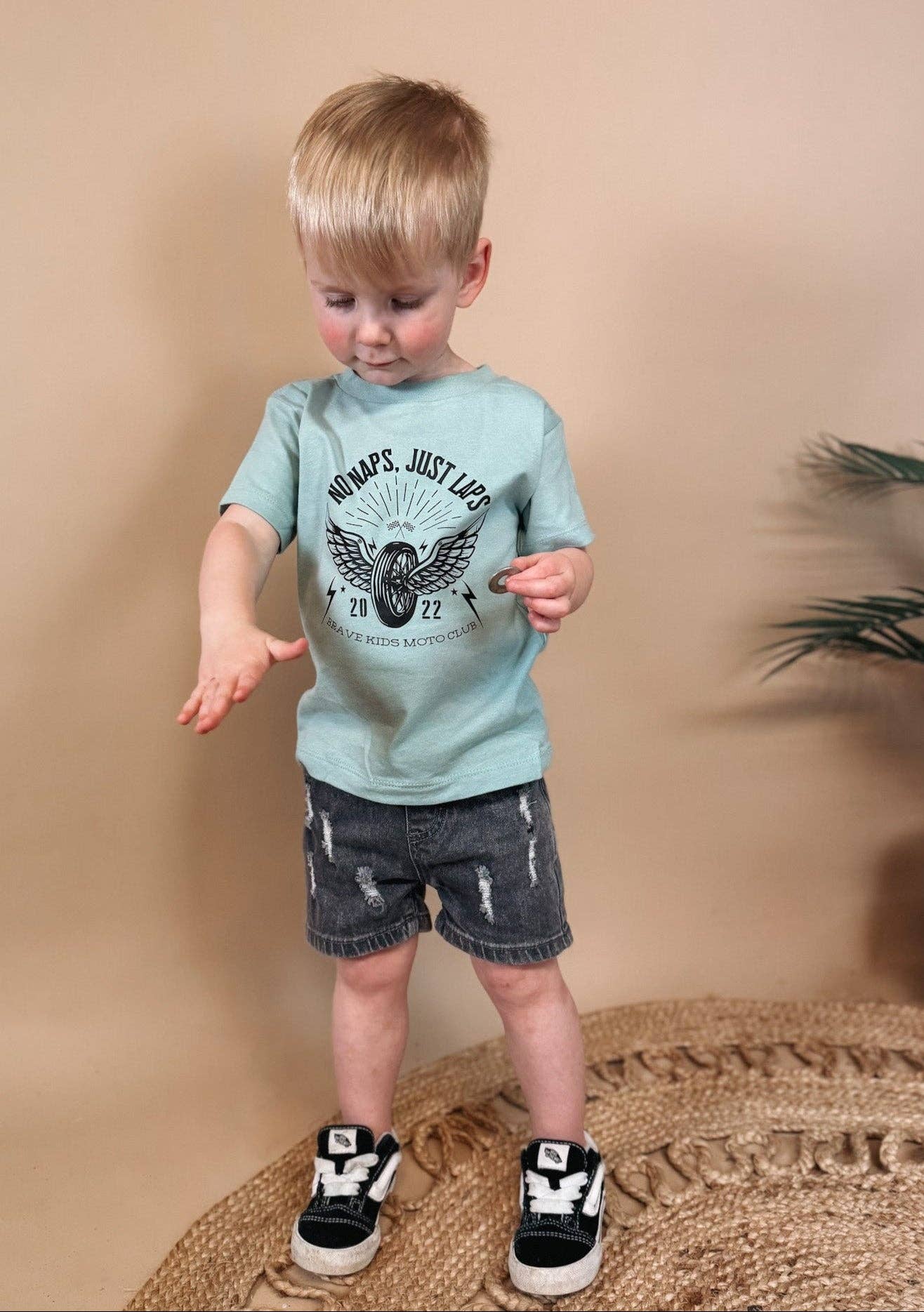 Raising Brave – Engroshandel T-shirt med serigrafitryk – til børn – Ingen Lure Kun Løb - Børne T-shirt1