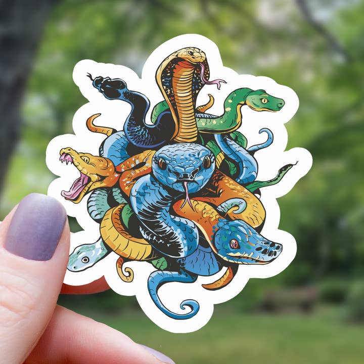Bouquet of Snakes Sticker - 3" for wholesale by Mimic Gaming Co