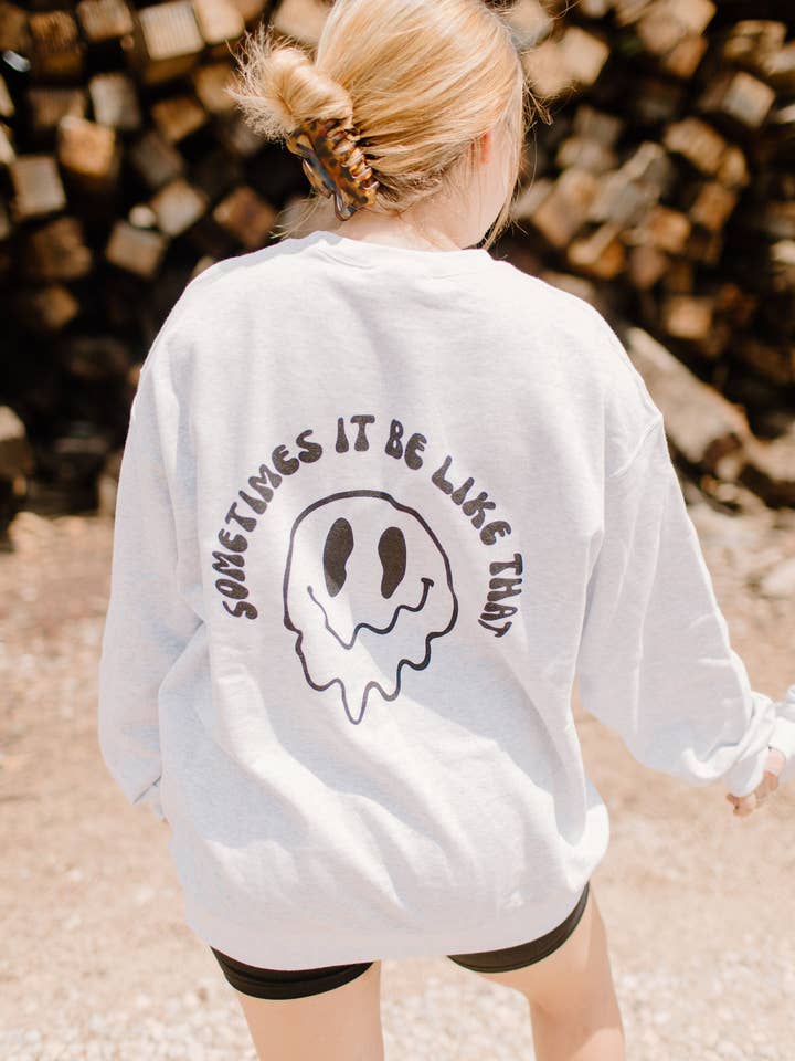 Soms is het zo - Sweatshirt met ronde hals voor wholesale door Shop Karma Tees