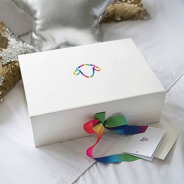 Limited Edition Rainbow Embossed Box for wholesale by Sheepers