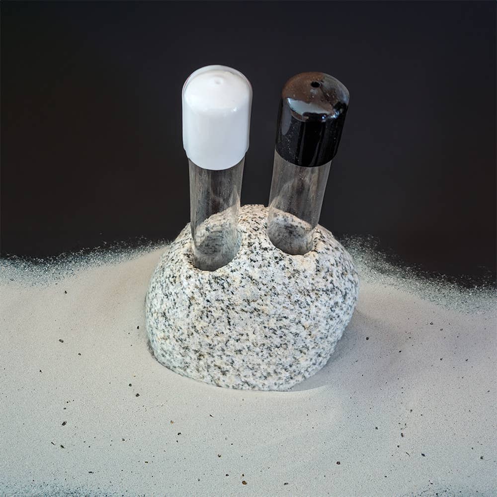 Sea Stones - Wholesale Salt & Pepper Shaker Set - Salt of the Earth - Natural Stone Salt & Pepper Shakers2
