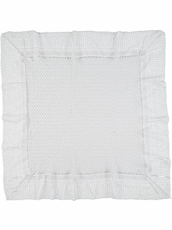 Julius Berger & Carriage Boutique - Wholesale Bedding blanket – Kids & Baby - Christening Blanket Shawl Belgium Lace with White Ribbon1