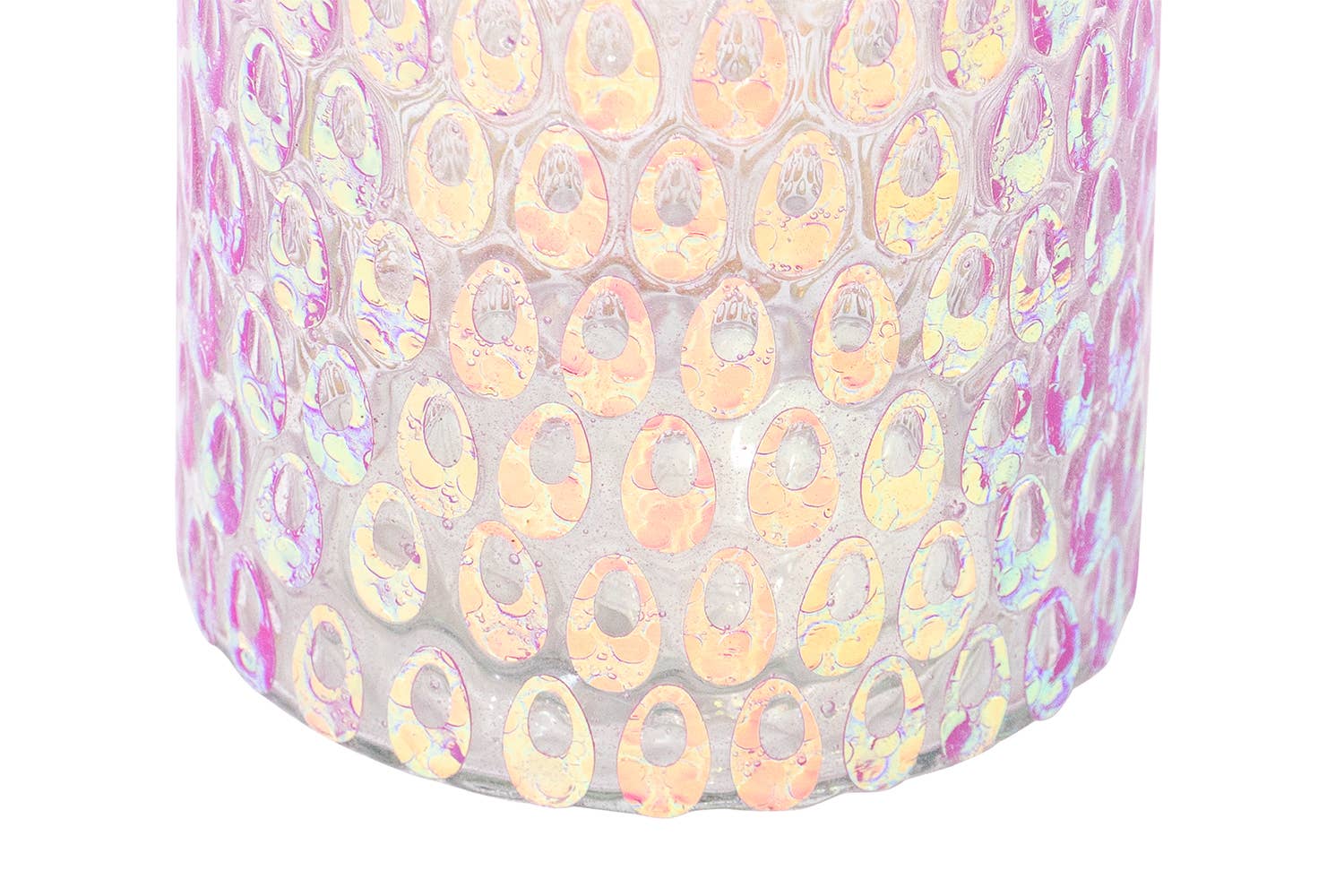 Anaya Home - Wholesale Votive Candle - Technicolor Mosaic Glass Votive + Vase1