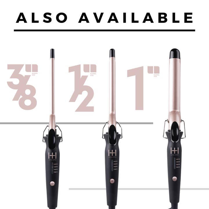 Annie International, Inc. - Wholesale Curling Iron/Wand - Hot & Hotter Extra Long Ceramic Tourmaline Curling Iron 1/24