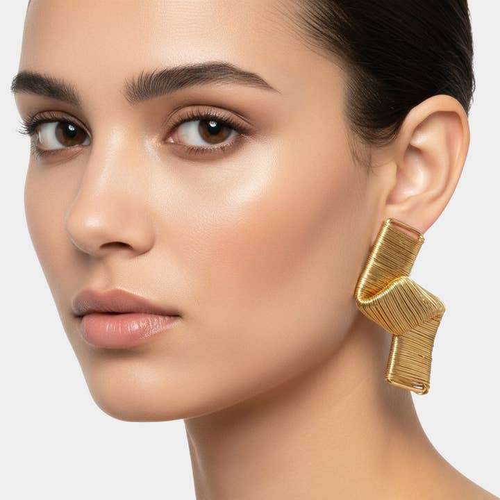 Bold Geometric Wire Wrapped Statement Earrings and other Purchase Wholesale artistic wire. Free Returns & Net 60 Terms on Faire trending on Faire.