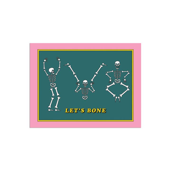 Party Mountain Paper co. - Wholesale Valentine's Day Card - Let's Bone | Last Chance
