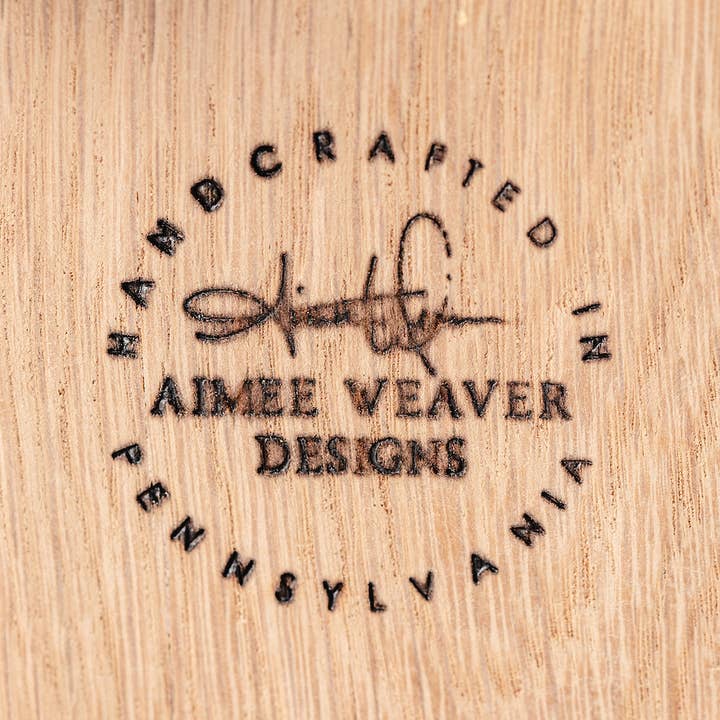 White Gables Home By Aimee Weaver Designs - Wholesale Appetizer Serveware - Nibble Boards - Set Of 4 Wood Stands | Made In USA