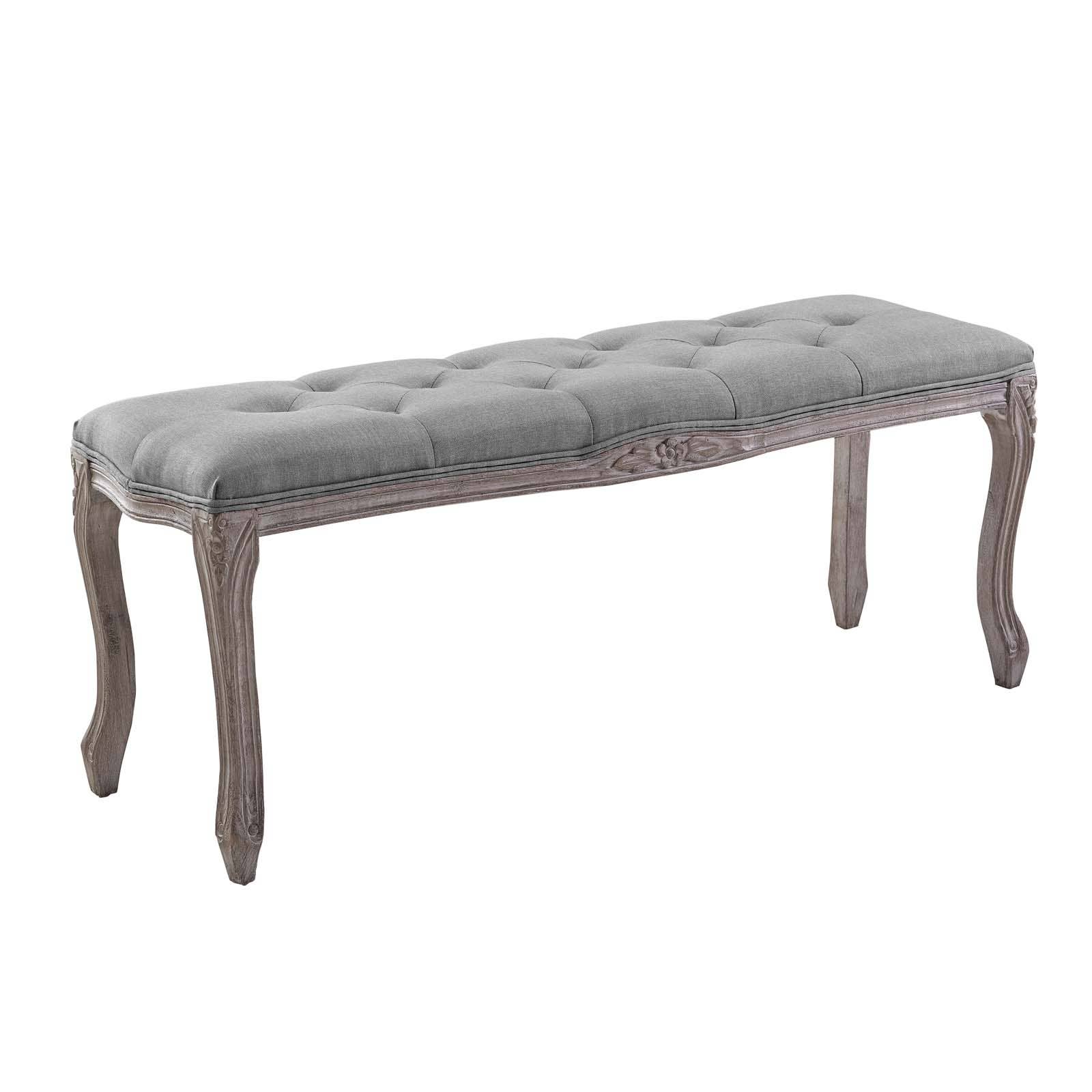 Modway - Wholesale Bench - Regal Vintage French Upholstered Fabric Bench5