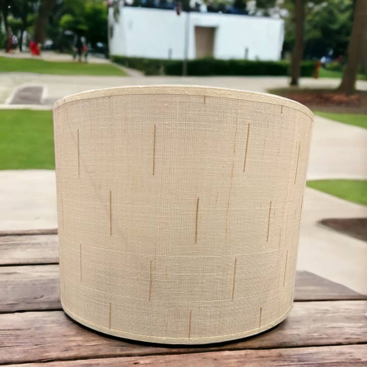 RSMND - Wholesale Lamp Shade - Organic Stitchings (Drum Lampshade)