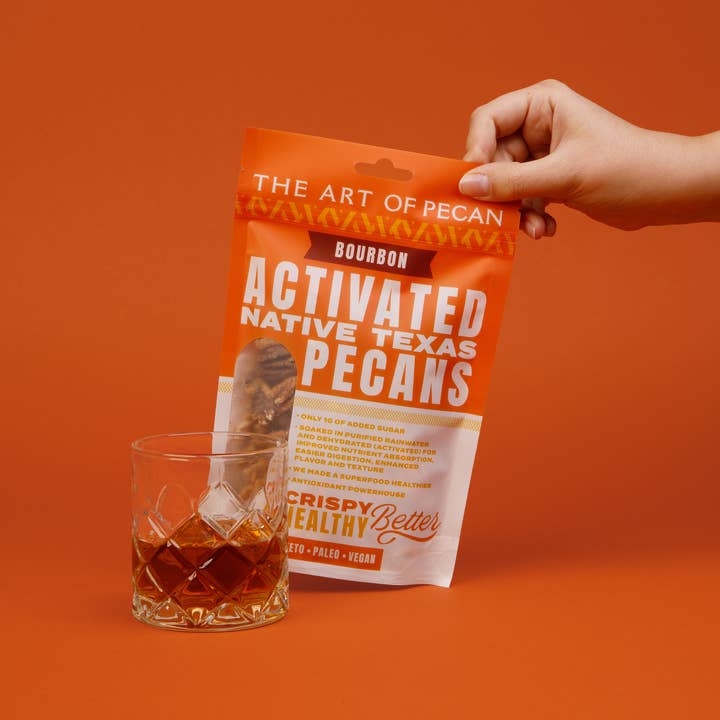 The Art of Pecan – wholesale Nötter – Aktiverade inhemska Texas pekannötter - Bourbon
