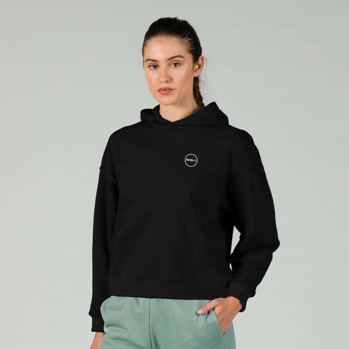 Sudadera con capucha y hombros caídos de algodón orgánico para mujer de GSA para venta al por mayor de GSA