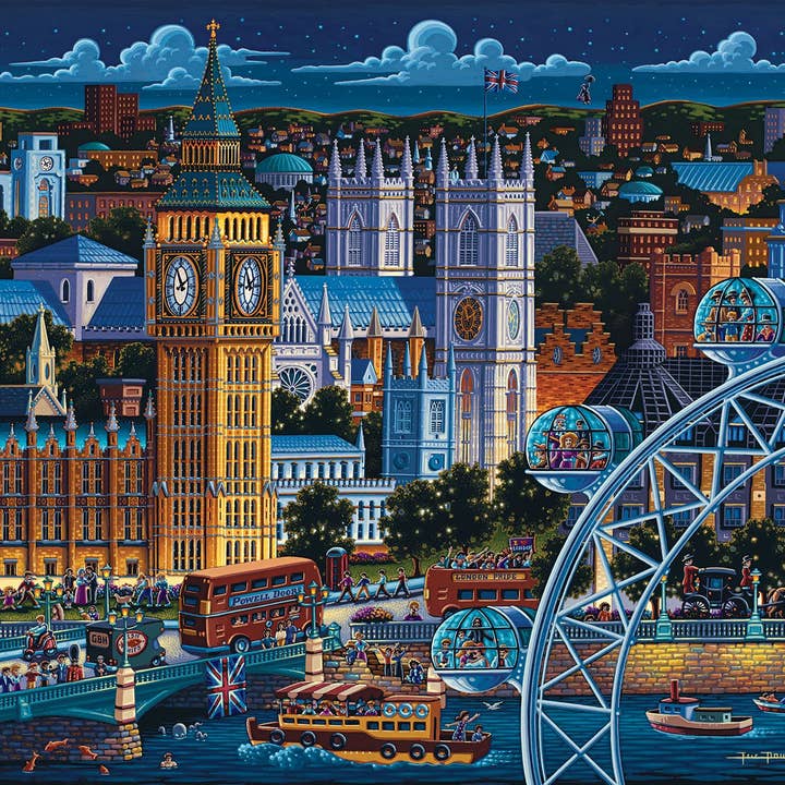 Boardwalk Puzzle Company - Wholesale Puzzle - Adult - London - 1000 Piece1
