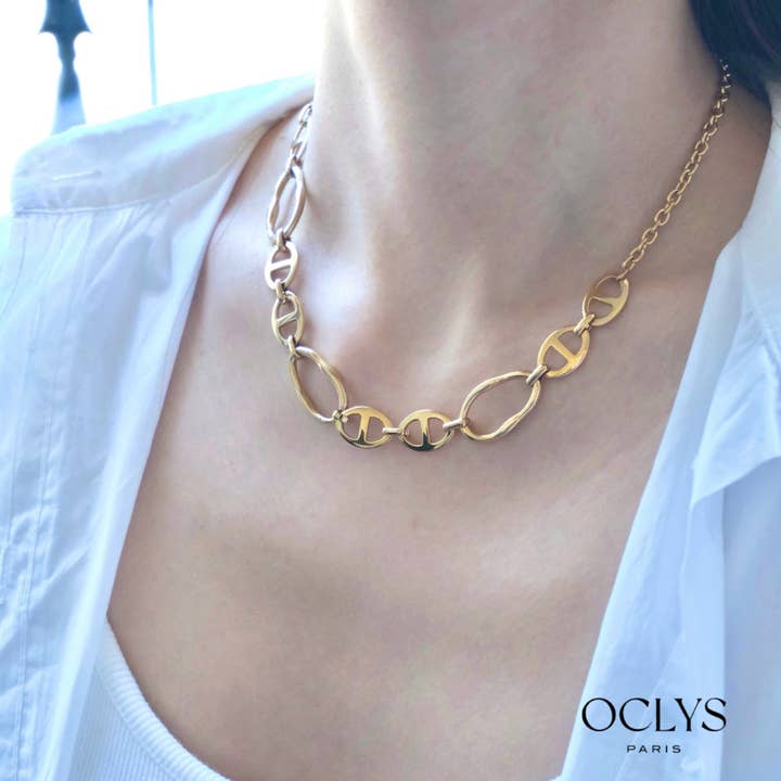 Edelstahlkette mit Lomi-Anhängern für den Großhandel von Oclys