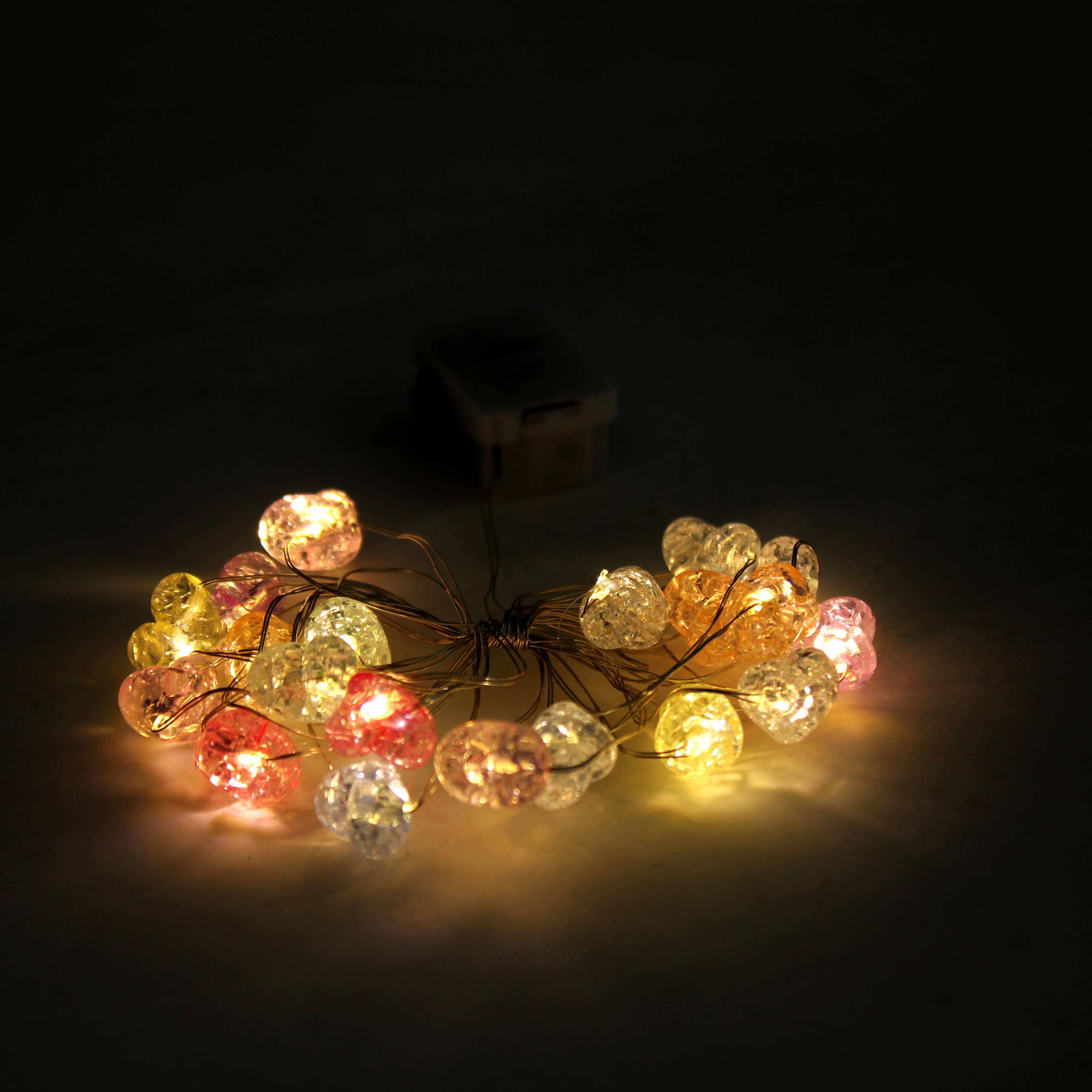 Perfect Holiday - Venta al por mayor Guirnalda de luces - Luces de cadena con corazones, blanco cálido0