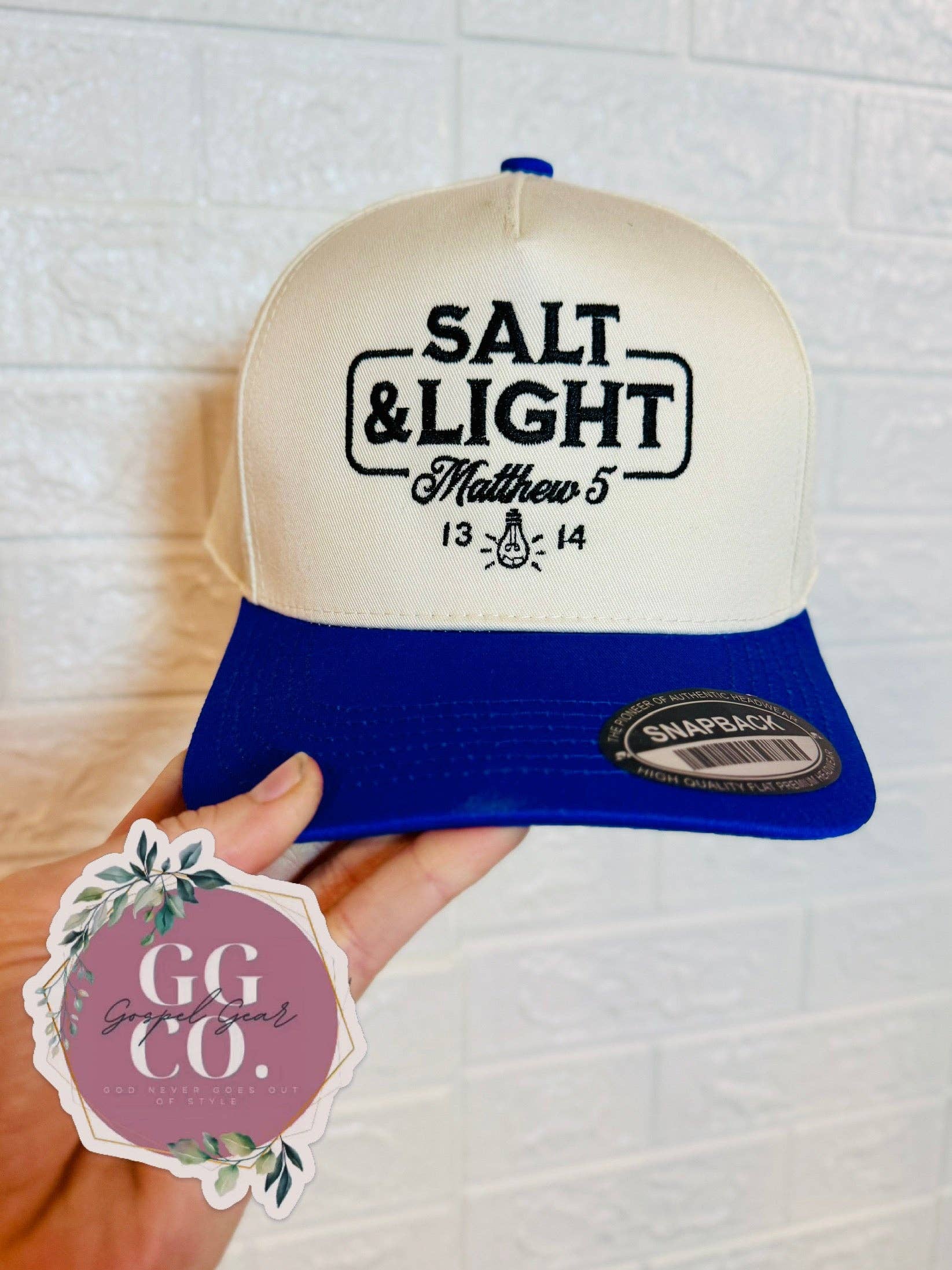 Gospel Gear Co - Wholesale Baseball Cap - Unisex - Salt And Light Embroidered Hat0