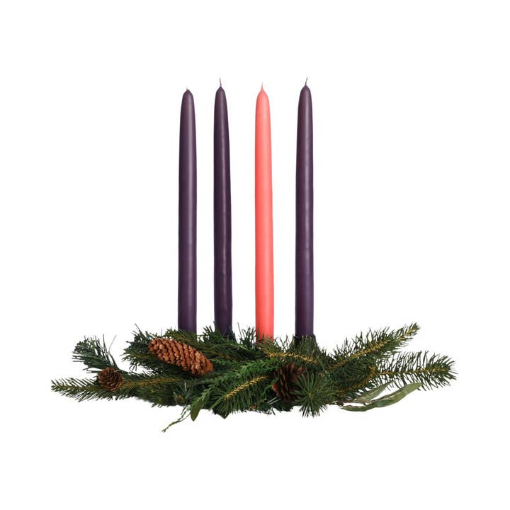 Big Dipper Wax Works - Wholesale Tapered Candle/Candlestick - Taper Candles – 100% Pure Beeswax – Advent 12” Hand-Dipped1