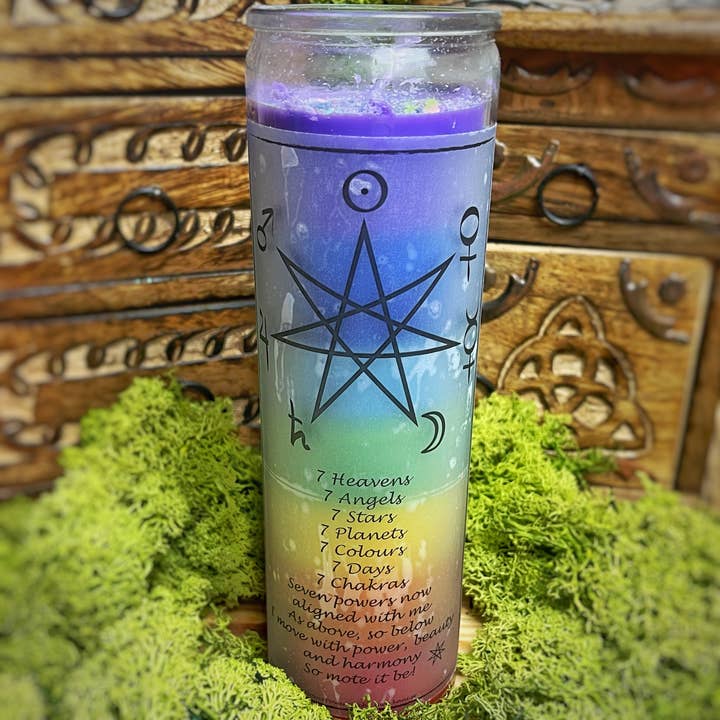 7 Day Spell Candle - 7 Powers - 740g - 140hrs for wholesale by Kani NaturApotek AB