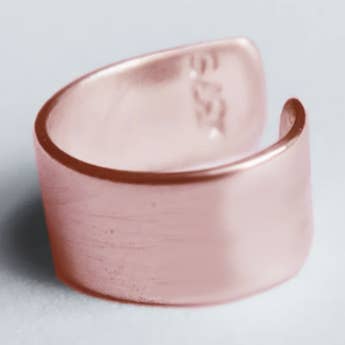 Ear Cuff Solid 9ct Rose Gold Plain 4mm for wholesale by Christina Made It