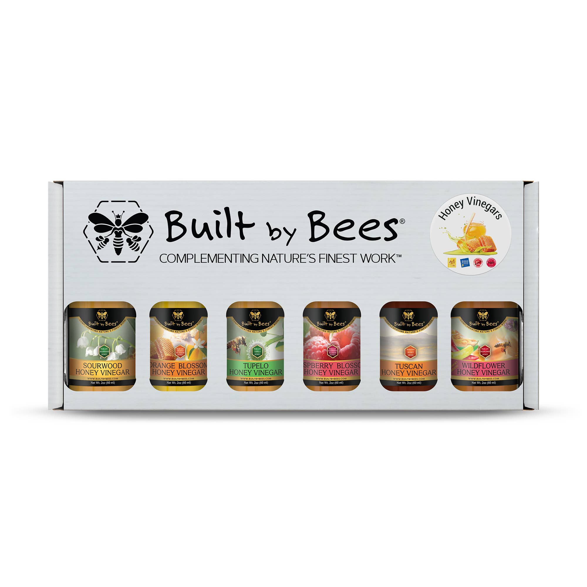 Built by Bees - Wholesale Vinegar - Honey Vinegar Six Pack Bundle1