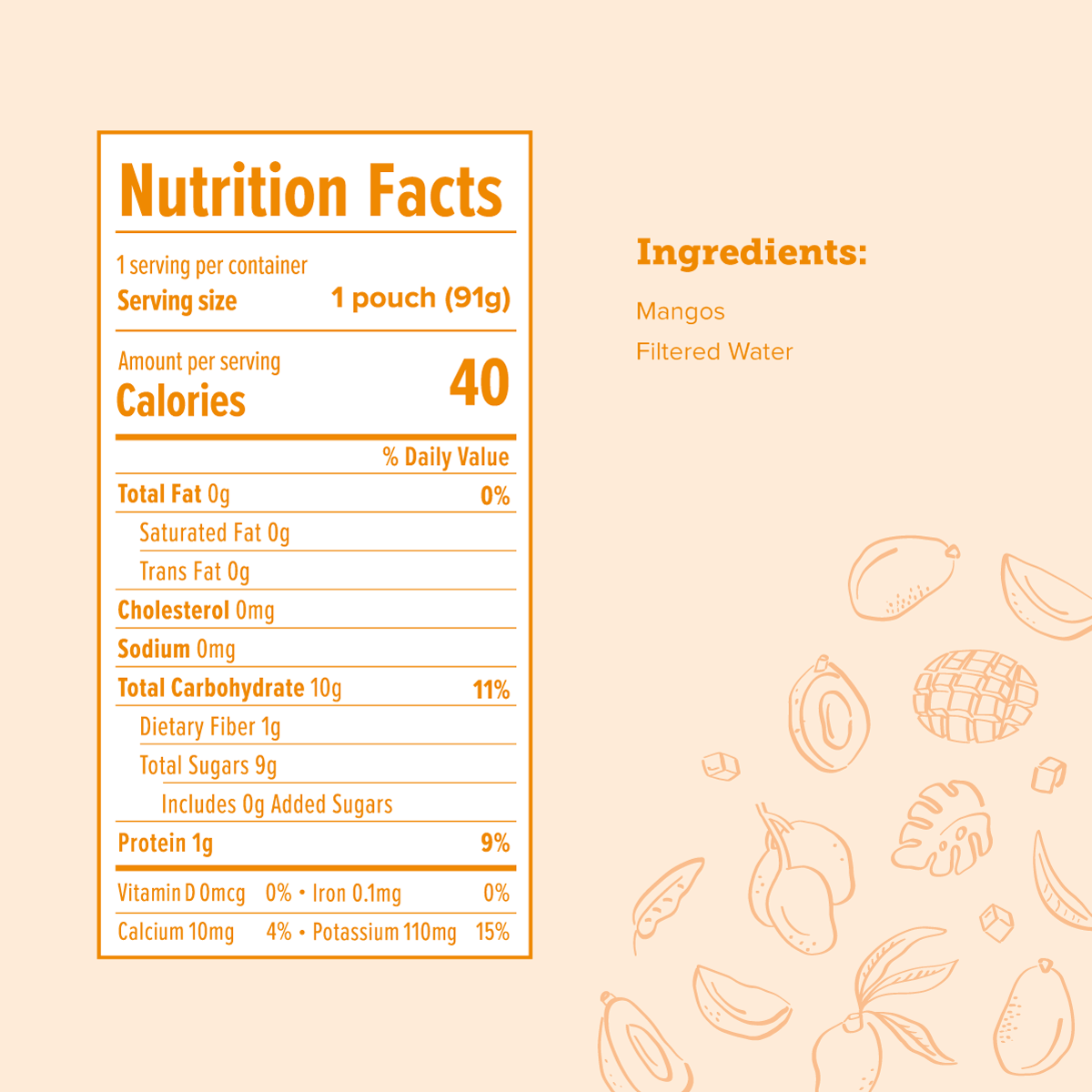 Piko Provisions - Wholesale Fruit Snacks - Mango Puree Fruit Snack for Babies2