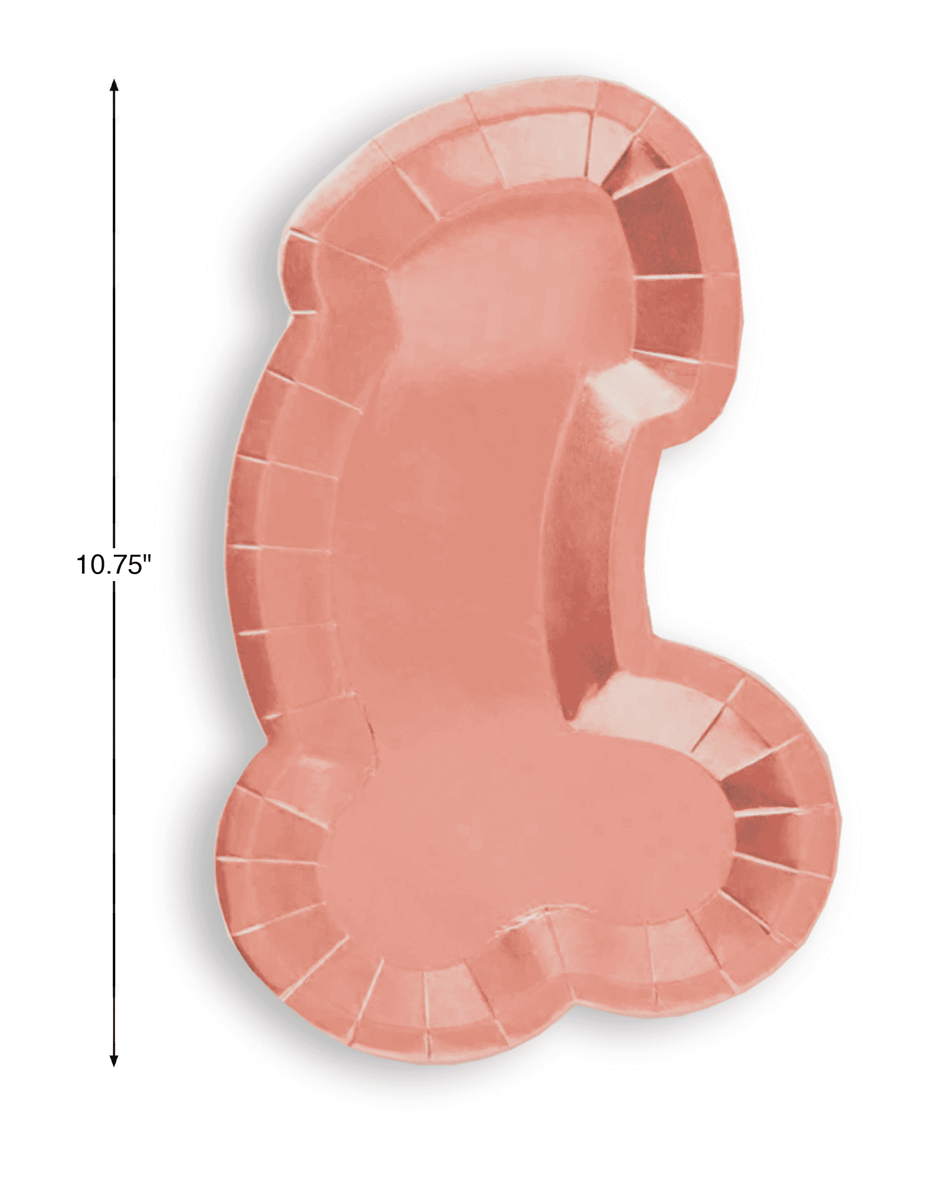 Little Genie Productions - Vente Assiette jetable - ***VENTE*** Assiettes en or rose en forme de pénis Glitterati2