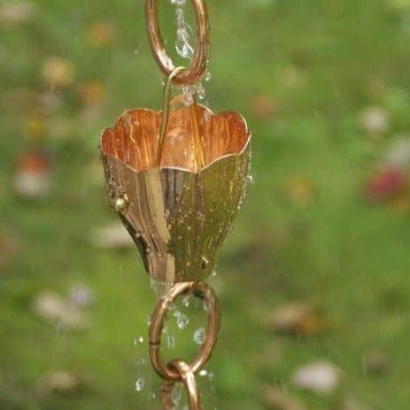 Good Directions - Wholesale Outdoor Ornament/Decor - Crocus Rain Chain - 8.5 ft., with 6 Large Cups