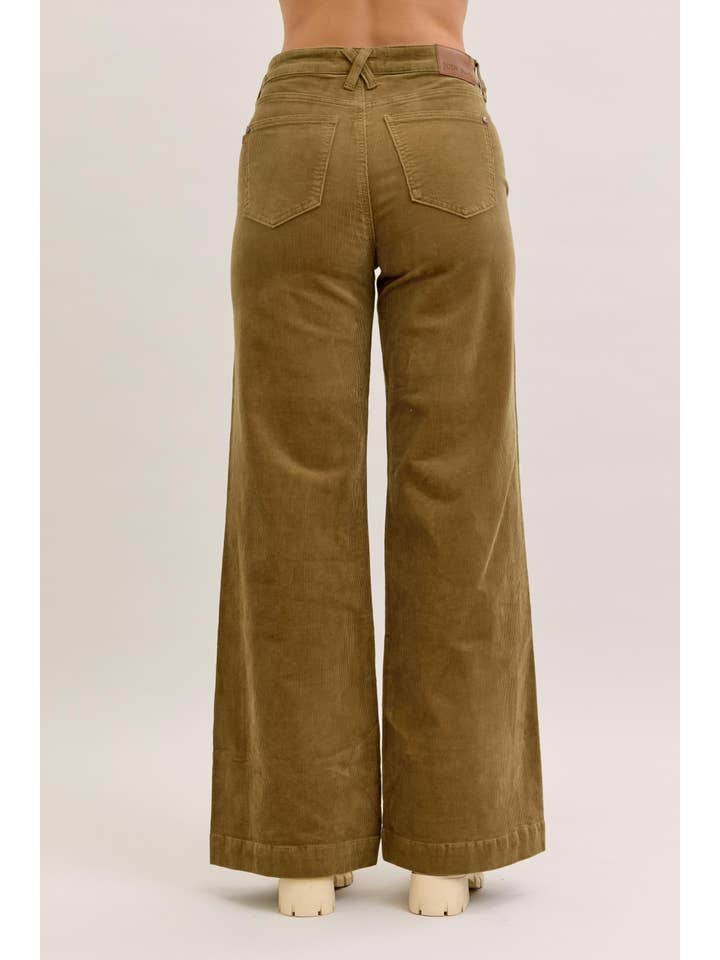 OLIVE HW Retro Wide Welt Pockets & Forward Side Seams for wholesale on Faire8