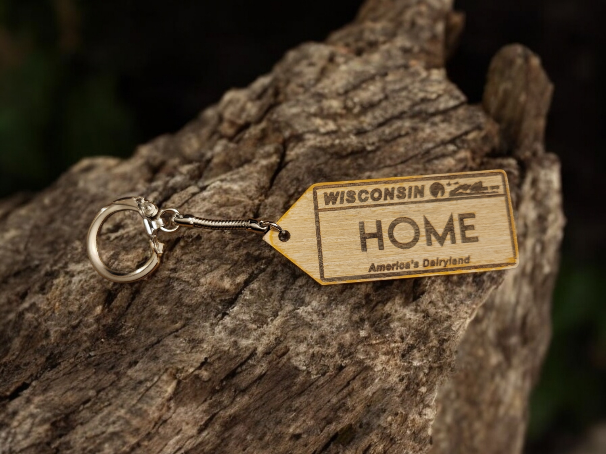 Ellie Joe Design Co - Wholesale Keychain - Unisex - Wisconsin License Plate Keychain0