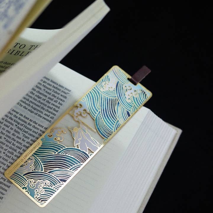 LuminaSalina – wholesale Bookmark – Parting of the Red Sea - Hollowed Metal Bookmark Christian Gift Jesus Christ9