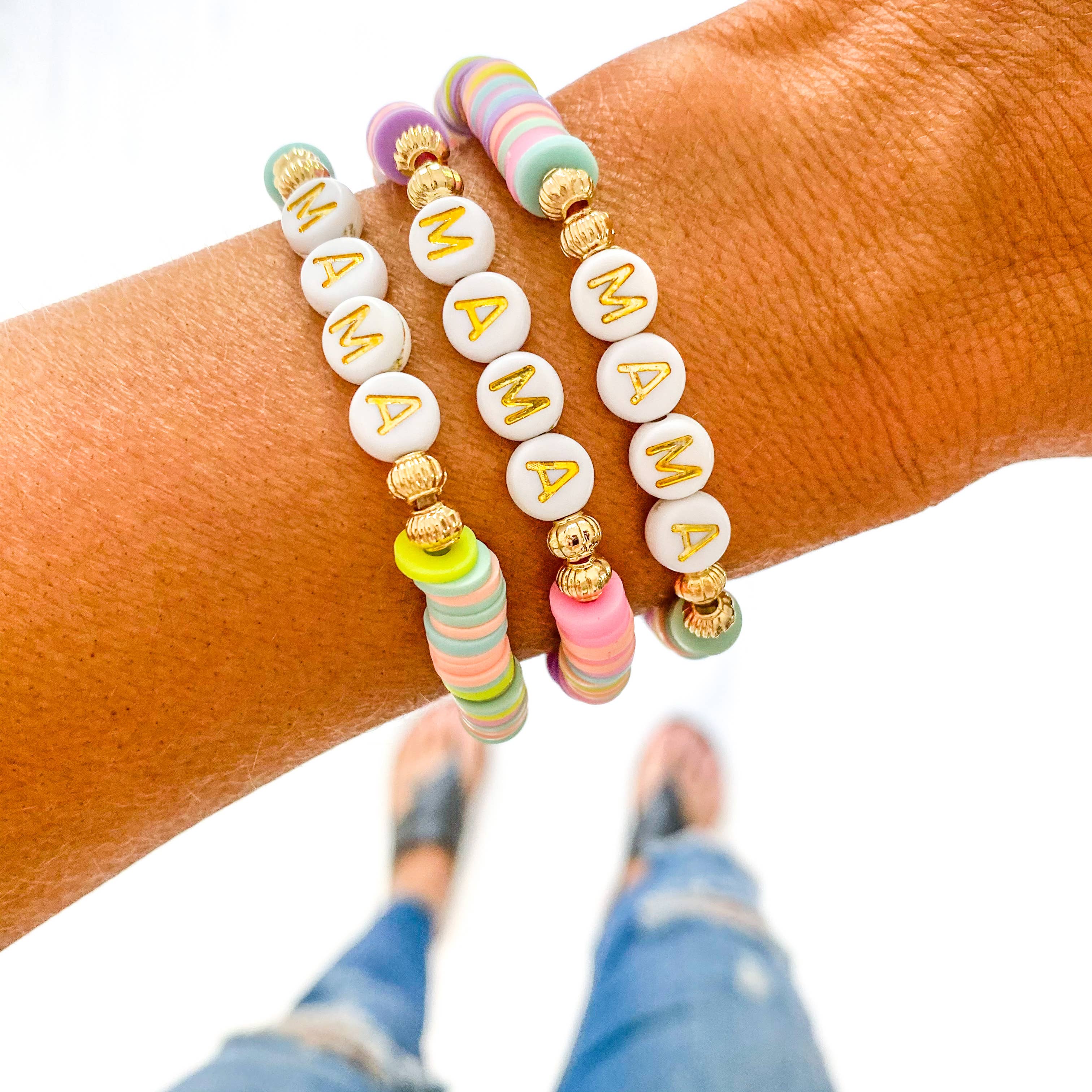 Savvy Bling – wholesale Pärlarmband – Mama Heishi Armband2