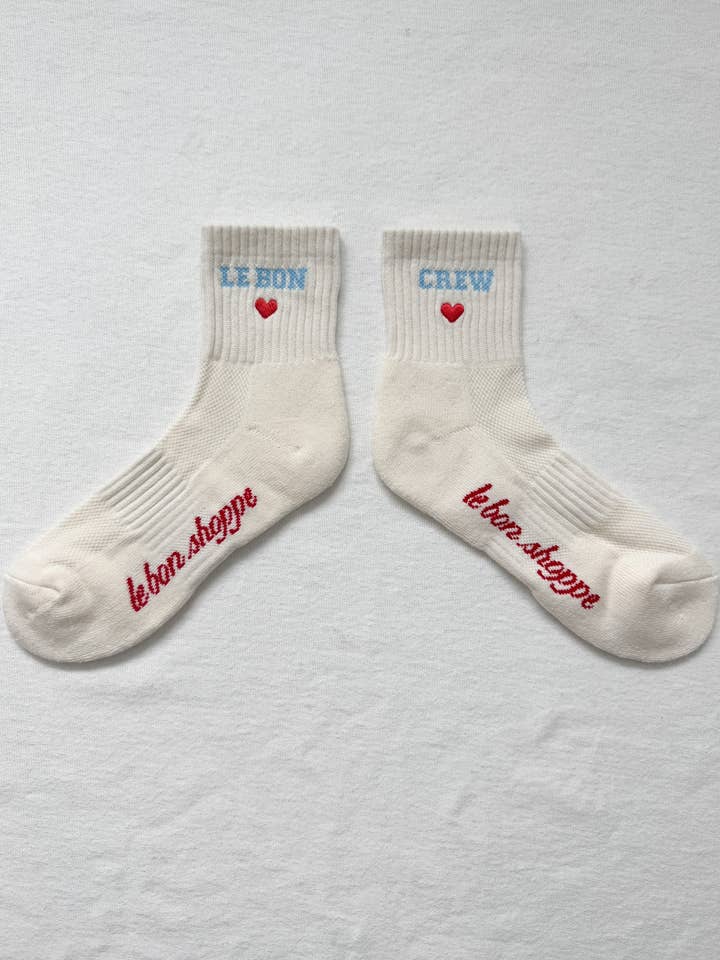 Le Bon Shoppe - Wholesale Socks - Women's - Embroidered Crew Socks (wholesale)11