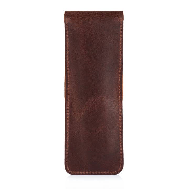 Londo - Wholesale Pencil case/pouch - Londo Top Grain Leather Pen and Pencil Case with Tuck in Flap9