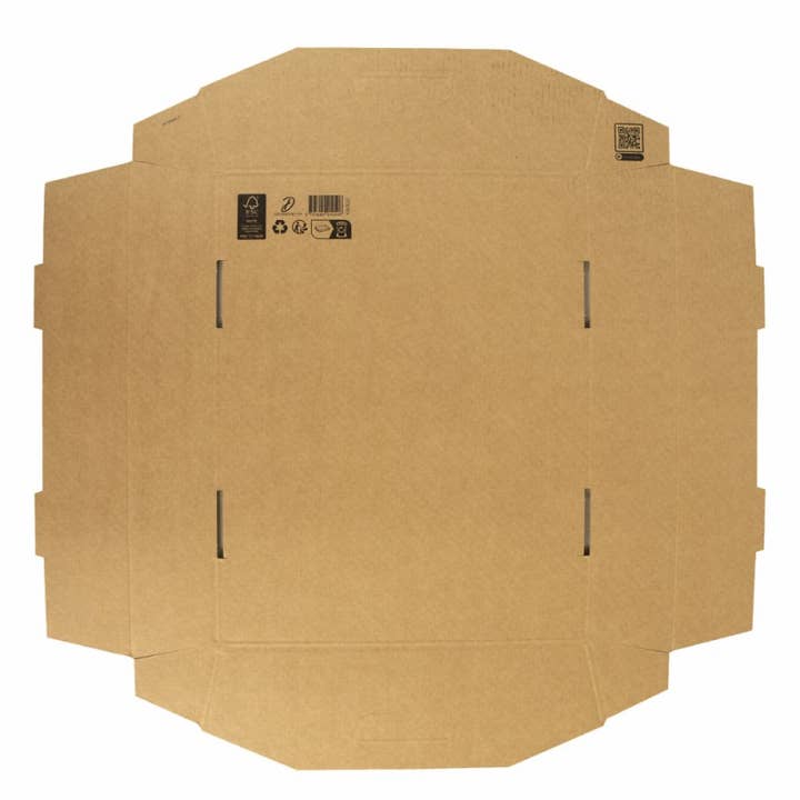 Deffrennes - Wholesale Basket - Rectangular cardboard basket in kraft color 36x28x6/9cm4