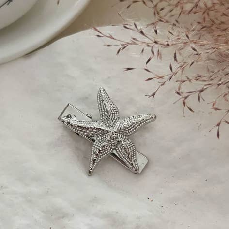 Little Trendy - Wholesale Hair Clip - Women's - Marine life alloy hair clip beachside Sea Star hair clip5
