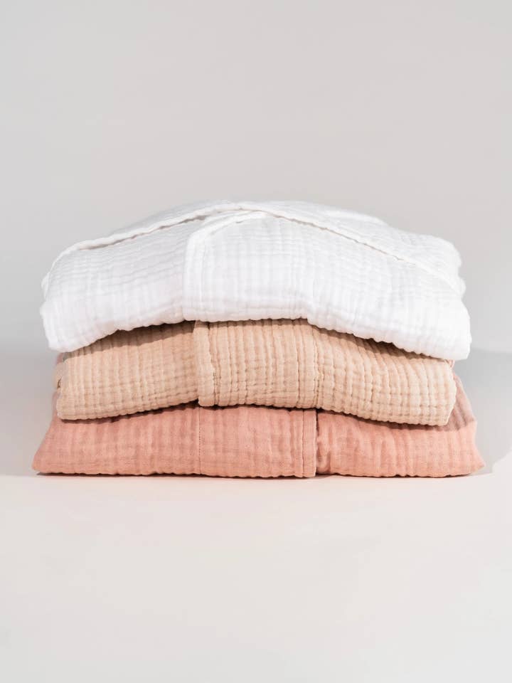 Accappatoio in garza Bulut - Bianco per la vendita all'ingrosso da parte di Neunest