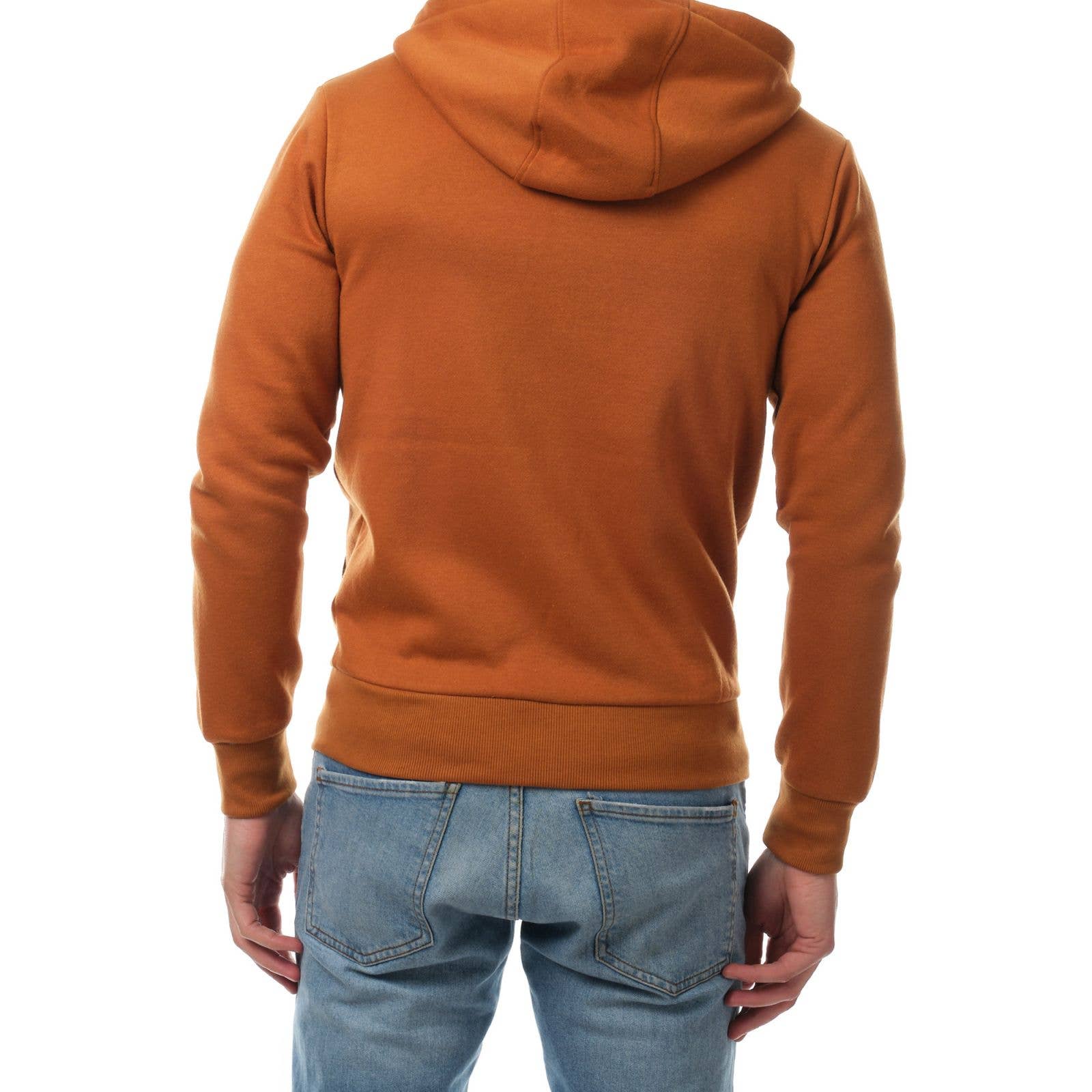 BLACK BEIGE Men's hooded cardigan with fleece sweatshirt for wholesale on Faire3