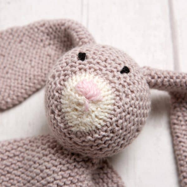 Wool Couture Company - Wholesale Knitting/Crochet Supplies - Mabel Bunny Baby Comforter Knitting Kit5
