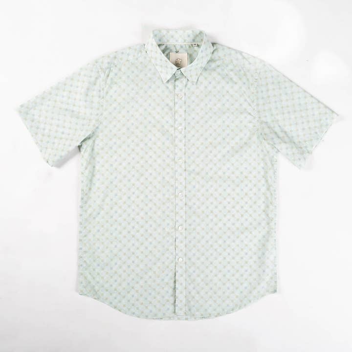 Diamond Tile Jacquard Classic Shirt for wholesale by Stitch Note