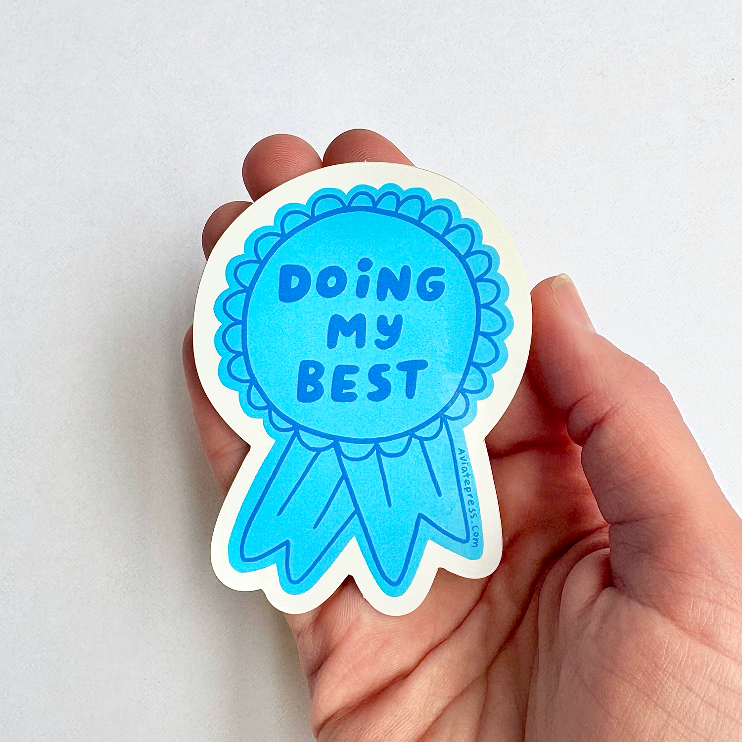 Aviate Press – wholesale Klistermärke – Gör mitt bästa positiva klistermärke1