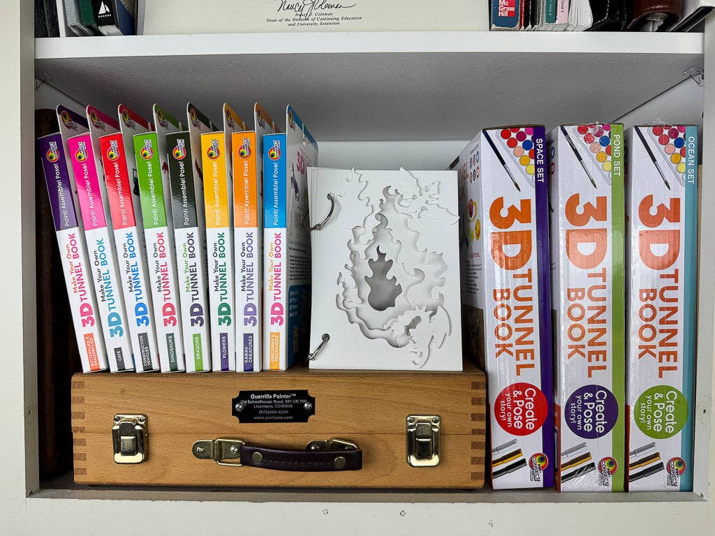 EyeConnect Crafts - Wholesale DIY Craft Kit - Kids - 3D TUNNEL BOOK (MEDIUM): Dragons1